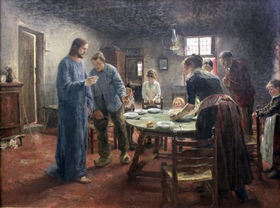 Grace Before the Meal by Fritz von Uhde